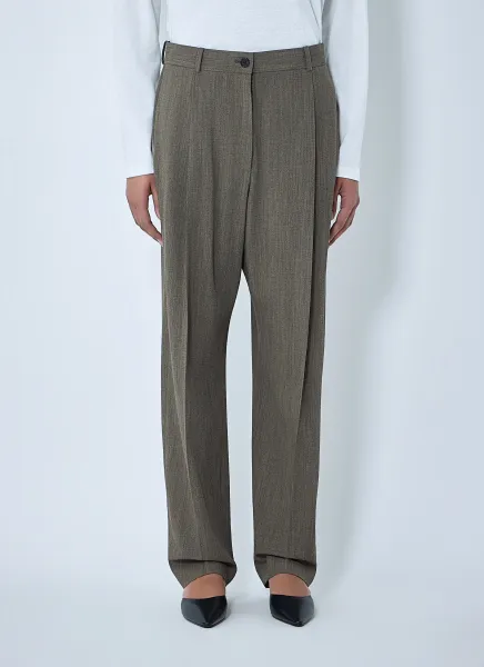 Gianni Wool Straight Pants