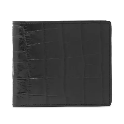 Grained Leather Billfold Wallet