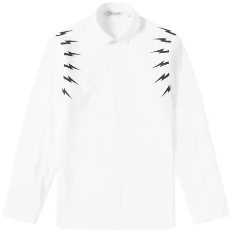 Fair Isle Thunderbolt Sleeve Shirt