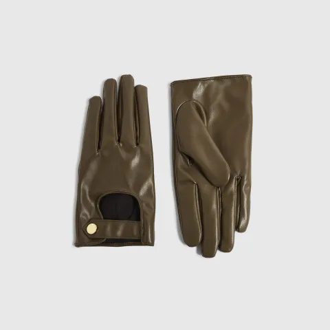 River Island Faux Leather Driving Gloves