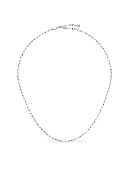 Missoma Platinum PVD-Plated Mini Paperclip Chain Necklace
