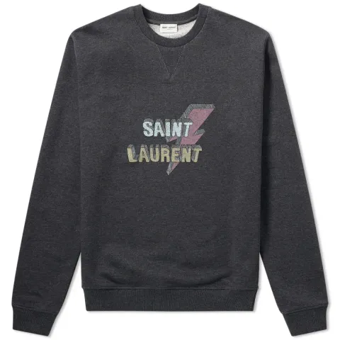 Lightning Vintage Print Sweat