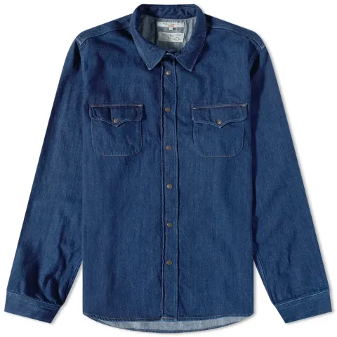 Nudie Sven Heavy Blues Denim Shirt