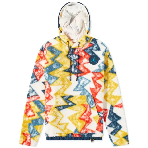 Mountainside Print Fleece Hoodie