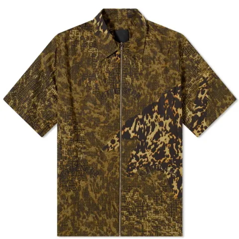 4G Mash Up Short Sleeve Zip Shirt