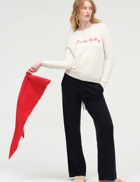 Chinti & Parker Wool Cashmere Slogan Crew Neck Jumper