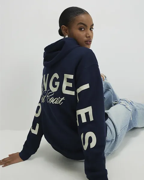 River Island Los Angeles Back Print Hoodie