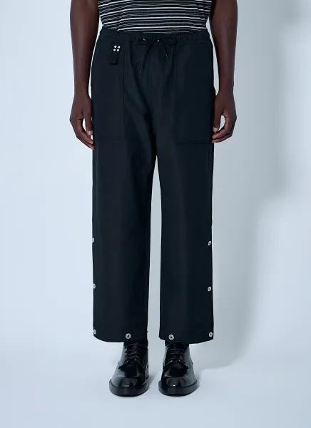 Wool-And-Linen Pants