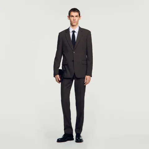 SANDRO Wool suit jacket