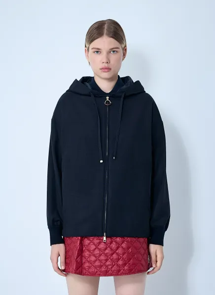 Wool-Blend Zip-Up Sweatshirt