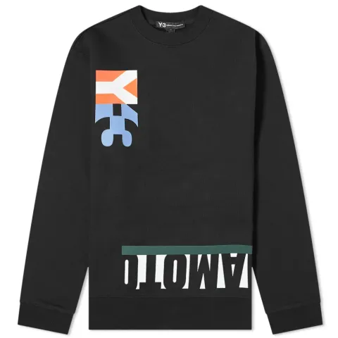 Multi Cut Graphic Crew Sweat