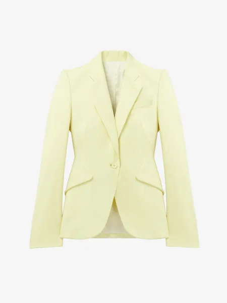 Wool Gabardine Single-breasted Jacket