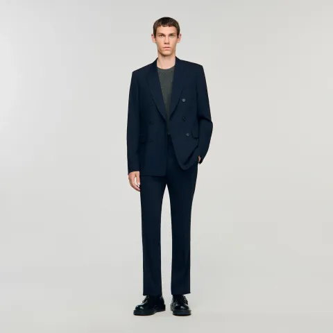 Double-breasted suit jacket