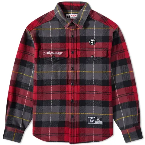 AAPE Checked Flannel Shirt