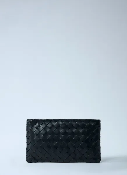Small Intrecciato Flat Pouch