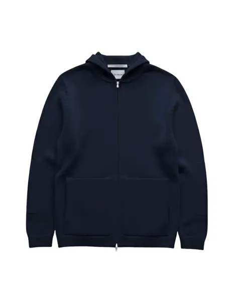 Peregrine Knitted Hoodie Navy