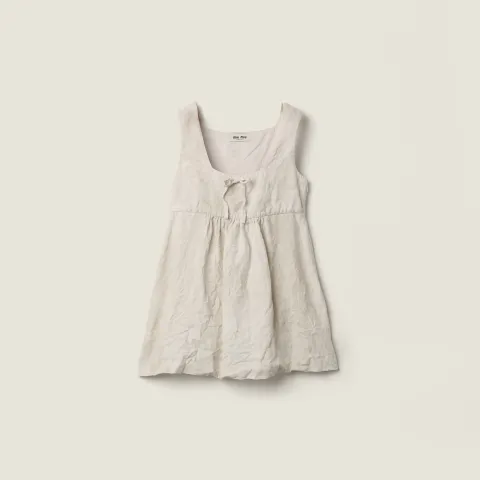 Linen mini-dress