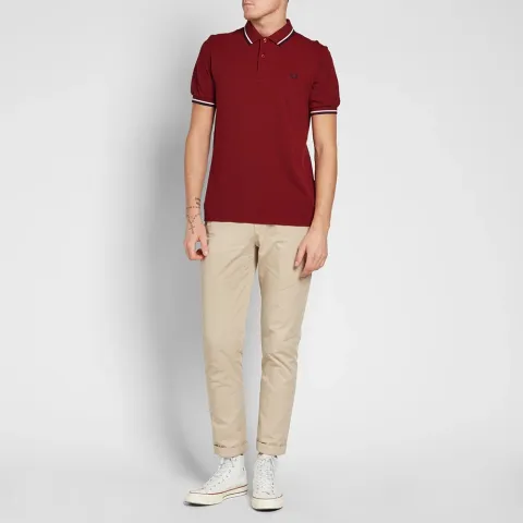 Fred Perry Slim Fit Twin Tipped Polo
