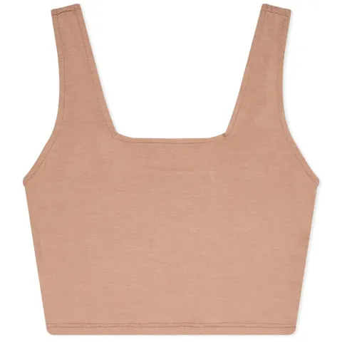 Square Neck Crop Tank Top