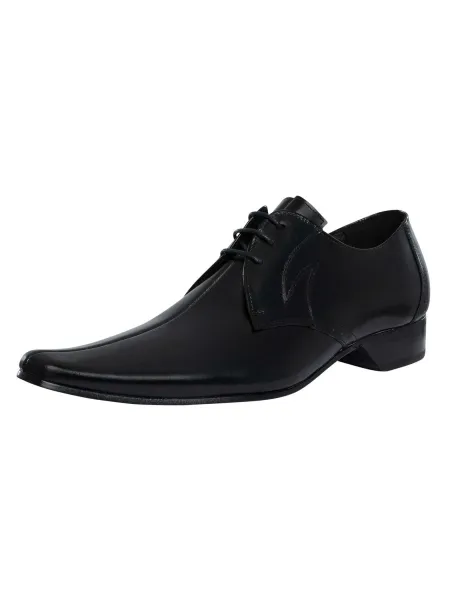 Jeffery West Derby Polished Leather Shoes