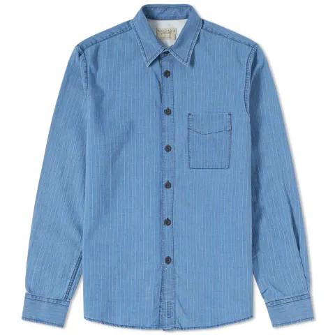 Nudie Sten Worker Stripes Shirt