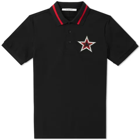 Cuban Embroidered Star Chest Polo