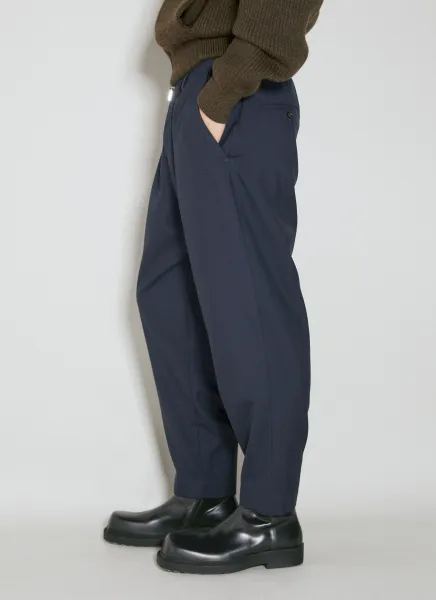 Elasticated Waistband Wool Pants