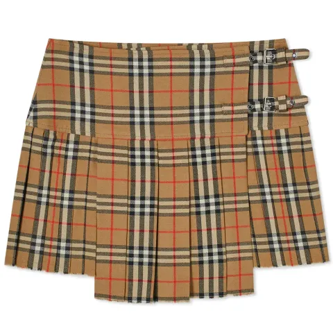 Checked Kilt Skirt