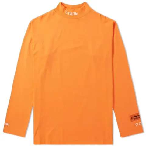 Long Sleeve Jersone Mock Neck Tee