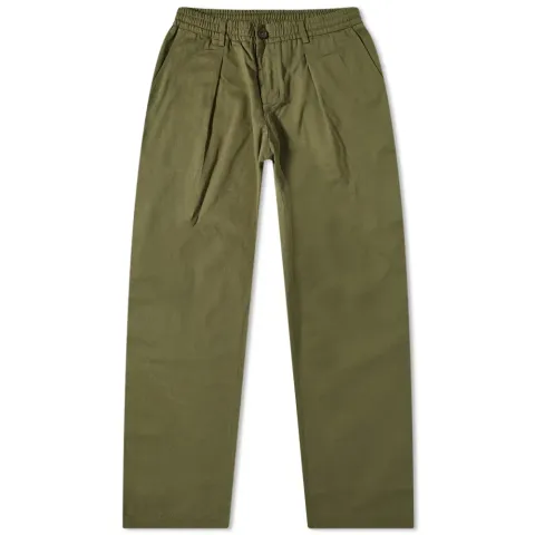 Twill Pleated Track Pant