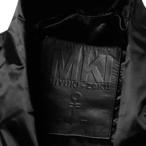Black Textured Nylon Utility Jacket
