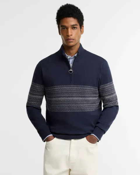 Millwood Fair Isle Half-Zip Jumper