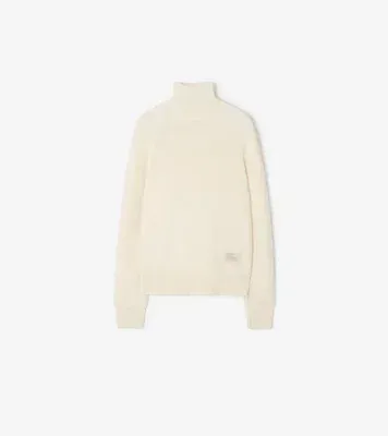 Cashmere Turtleneck sweater in Ceramic white