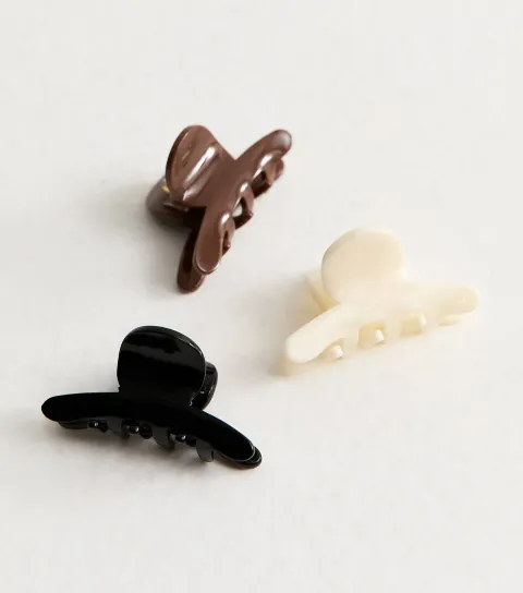 Pack Of 3 Shiny Hair Clips