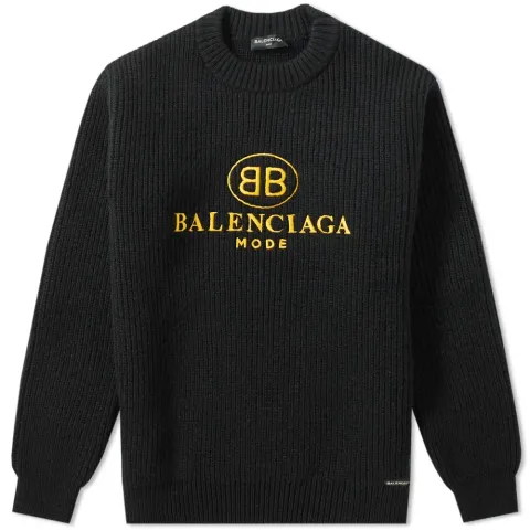 Mode Logo Knitted Crew Sweat