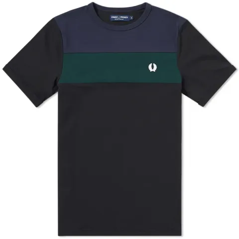 Fred Perry Colour Block Panel Tee