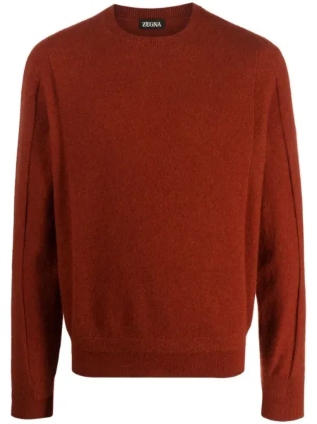 Men crew-neck wool-blend jumper