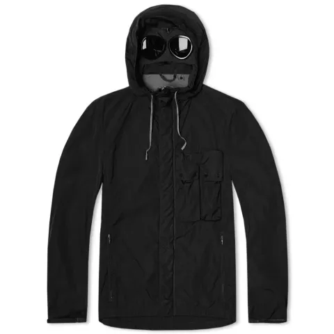 Chrome Nylon Multi Pocket Concealed Goggle Jacket