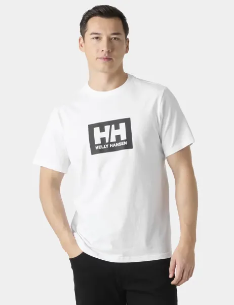 Helly Hansen Box Pure Cotton Crew Neck T-Shirt White