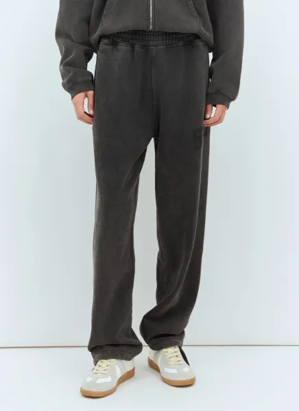 Faded Graphic Print Track Pants