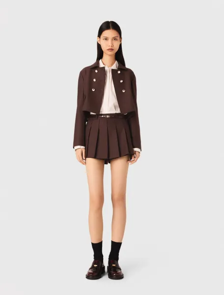 Short double-breasted jacket