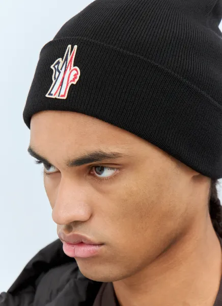 Logo Patch Beanie Hat