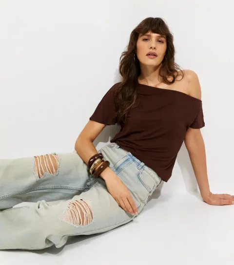 Women's Tall Light Blue Adalae High Waist Ripped Jeans