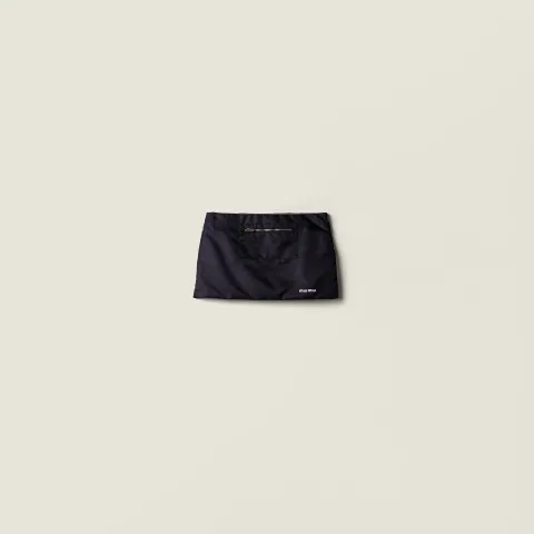 Technical gazar and fleece skirt