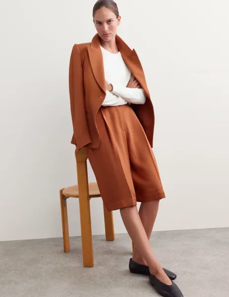 Jaeger Lyocell Blend Long Shorts Copper