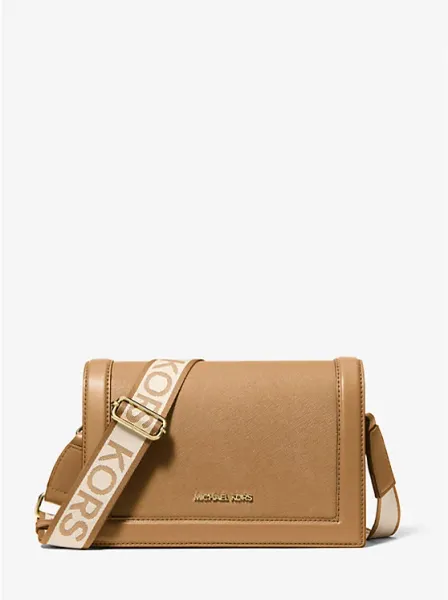 Michael Kors Jet Set Large Saffiano Leather Crossbody Bag