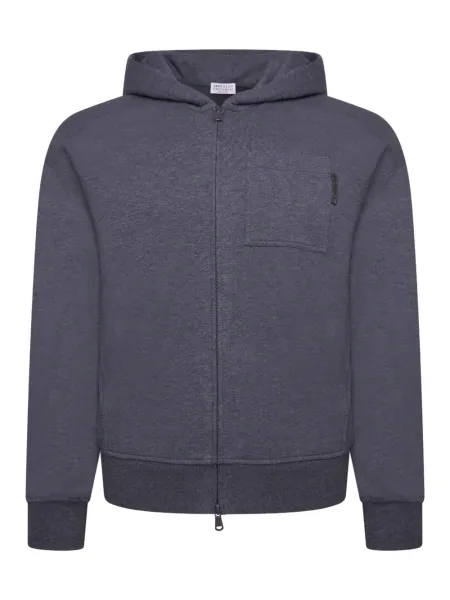 Women Zip-Up Hoodie Sweatshirt Grey