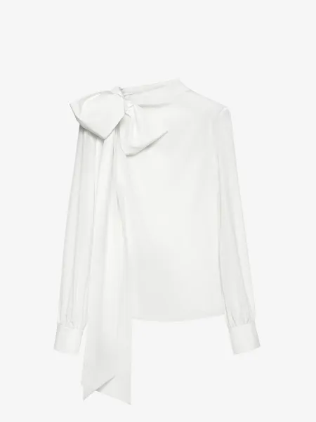 Shoulder Bow Blouse