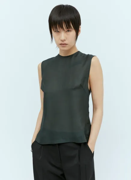 Sheer Silk Gauze Top