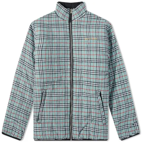 Plaid Reversible Puffer Jacket